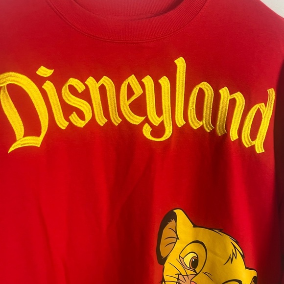 DISNEY DISNEYLAND LION KING SIMBA & NALA CREW NECK SWEATER ADULT small - Picture 2 of 8